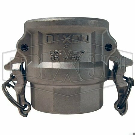 DIXON Boss-Lock Type D Cam and Groove Coupler, 1-1/2 in Nominal, Female Coupler x FNPT End Style, 316 Sta RD150BL